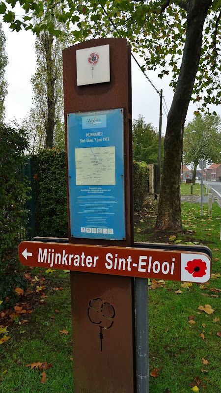 Foto van mijnkrater sint-elooi