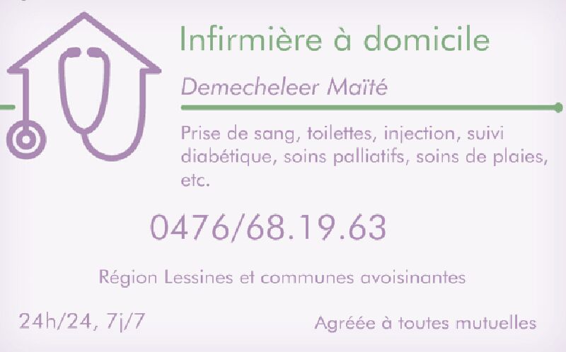 Foto van Demecheleer Maïté - infirmière à domicile