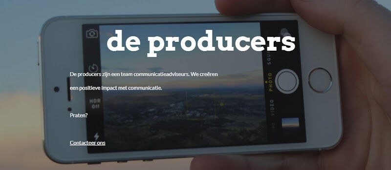 Foto van de producers