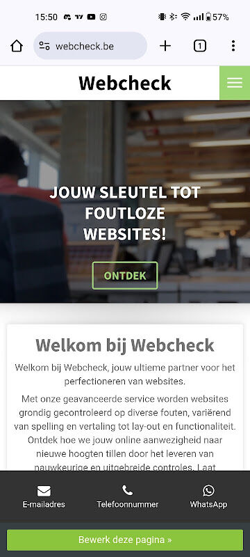 Foto van Webcheck